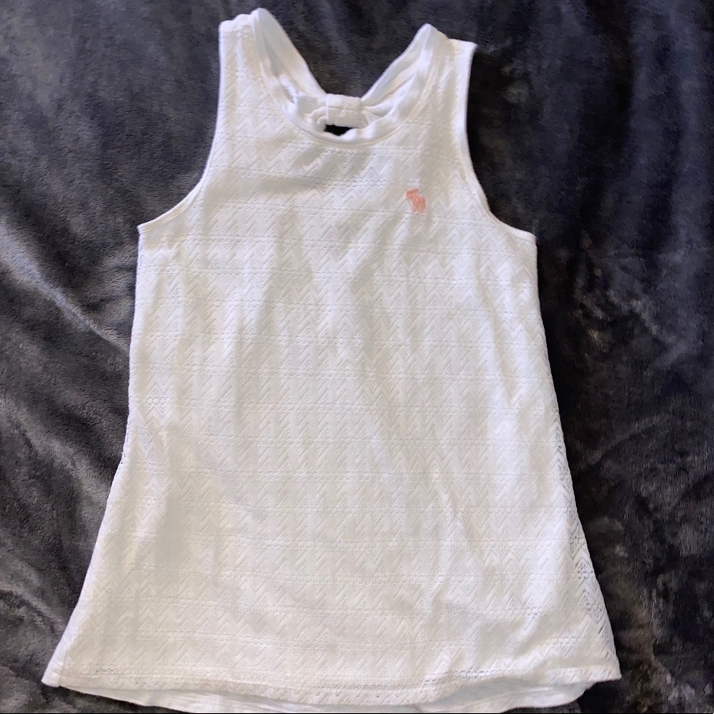 Abercrombie Kids - white knit sleeveless top Sz XL